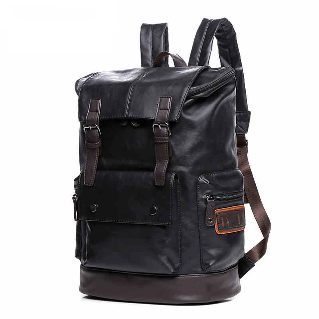 Capitán Ox Leather Mochila Casual Para Hombres Bolsa De Viaje De