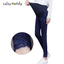 Denim Slim Maternity font b Jeans b font 2017 Spring font b Pregnancy b font Clothes