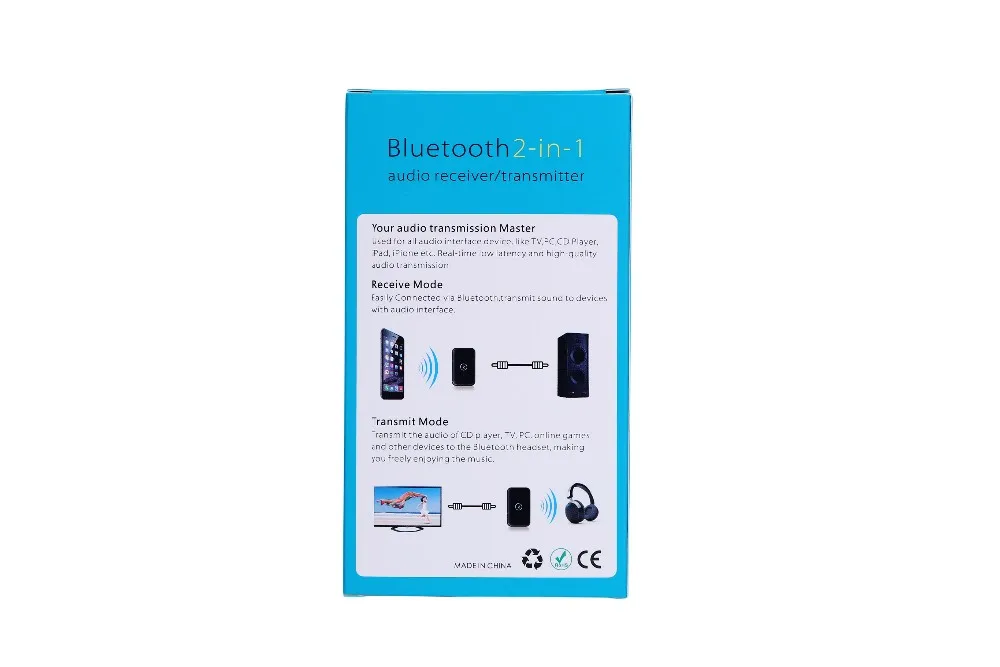 2 в 1 4,1 Bluetooth адаптер аудио Bluetooth приемник передатчик для звуковой системы рецептор Bluetooth аудио приемник и отправитель BHB6R