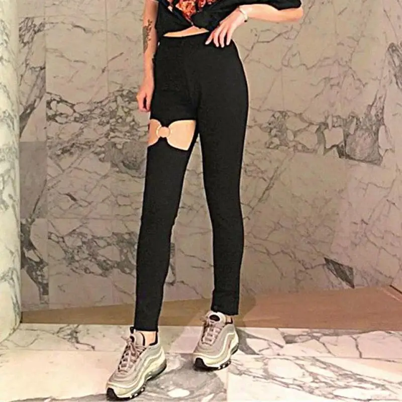 Black Hole Slim Pencil Elastic Pants Spring Summer Women High Waist Zipper Trousers Jogger Pants Female Pant Stretch Lady 839 Black Hole Slim Pencil Elastic Pants Spring Summer Women High Waist Zipper Trousers Jogger Pants Female Pant Stretch Lady 839
