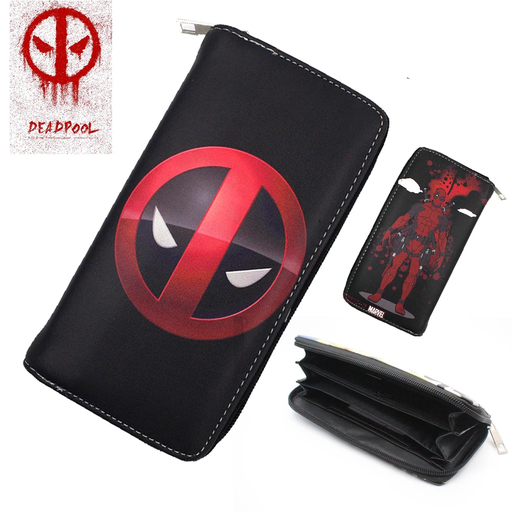 OHCOMICS Дэдпул кошелек держатель для карт длинный Notecase Сумочка слоев PU монета