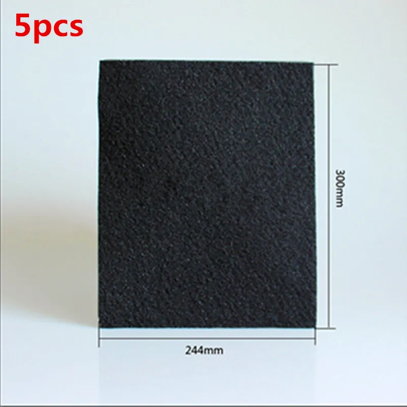 5pcs filter cotton Применимые части воздухоочистителя AC4025 AC4026 AC4103 фильтр с активированным углем хлопок 300*244*5 мм - Цвет: 5pcs filter cotton