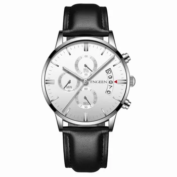 

Top Brand Luxury Leather Belt Business Simple Black Quartz Watch Men Fashion Casual Rose Gold Watch Clock Gifts for Men 2018