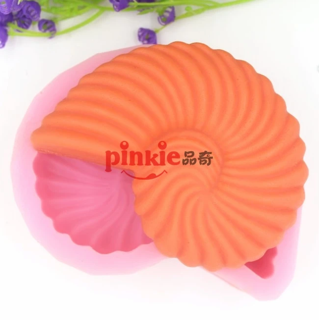 

New conch shell snail candle molds,silicone soap mold ,molds for cakes cake decorating tools kitchen Clay mold Salt carvingZ208