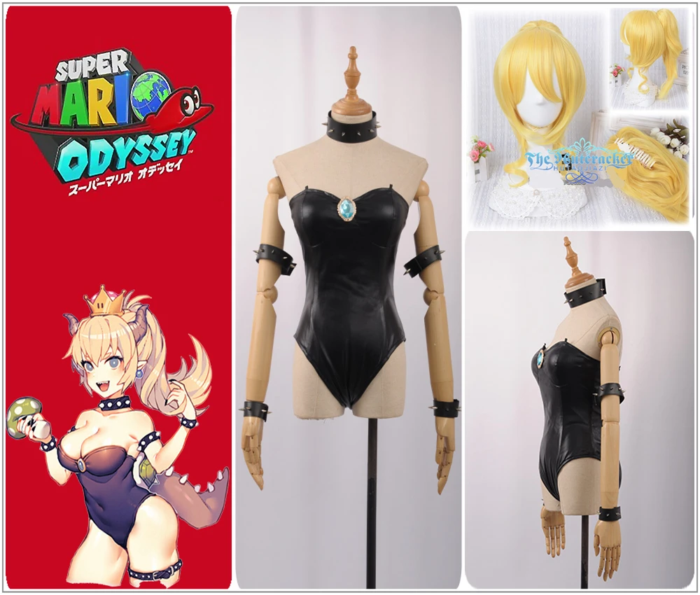 Костюм для косплея Mario Princess Bowser Bowsette Kuppa Koopa Hime на заказ сексуальный комбинезон без