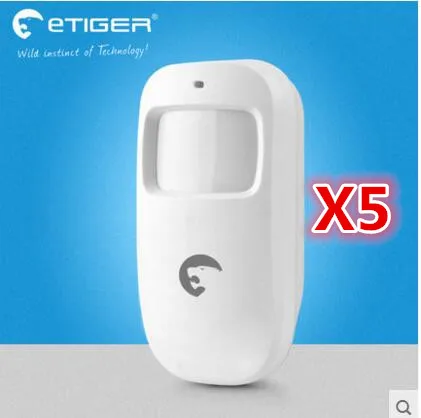 Etiger ES D1A PIR датчик движения беспроводной Широкоугольный с низким зарядом батареи