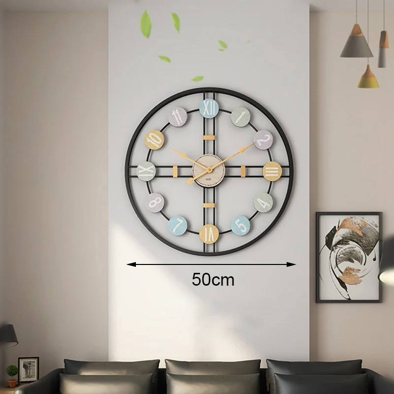 Креативные бесшумные настенные часы 3D Ретро деревенские декоративные роскошные деревянные ручные негабаритные настенные часы для домашнего декора бара кафе - Цвет: C3