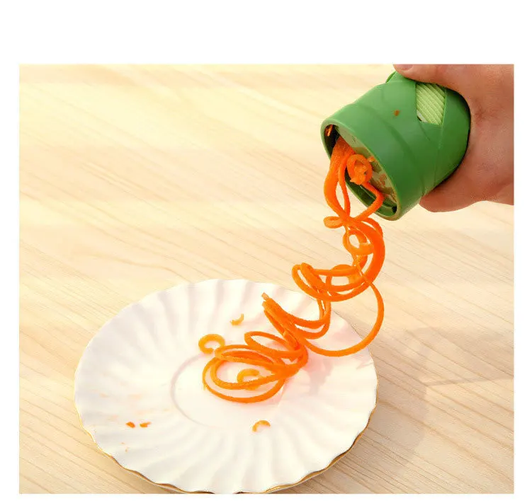 

1PC Practical Spiral Vegetable Slicer Grater Shred Device Carrot Julienne Cutter Shredder Kitchen Utensils KX 002