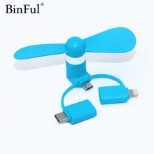 BinFul мини портативный Прохладный Micro USB C вентилятор мобильный телефон USB вентиляторы для гаджетов тестер для iphone 5 5s 6 6s 7 plus 8 X для Android HUAWEI