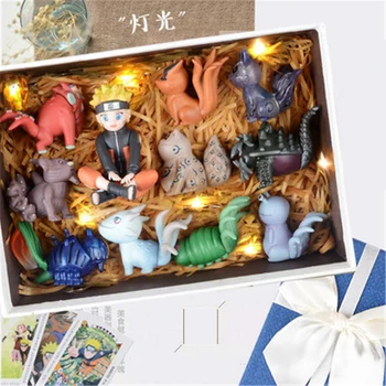 

10pcs/set Anime Naruto Anime Figurine Collection Toys For Children Doll Furnishing Decoration Plastic PVC Model For Gift