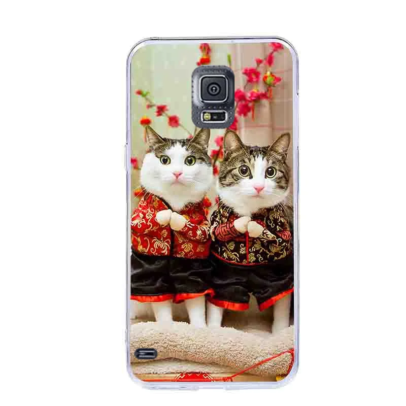 82 Чехол для samsung Galaxy S5 mini, прозрачный мягкий чехол из ТПУ для samsung S5mini SM-G800F G800, силиконовая задняя крышка 4,5" - Цвет: 82