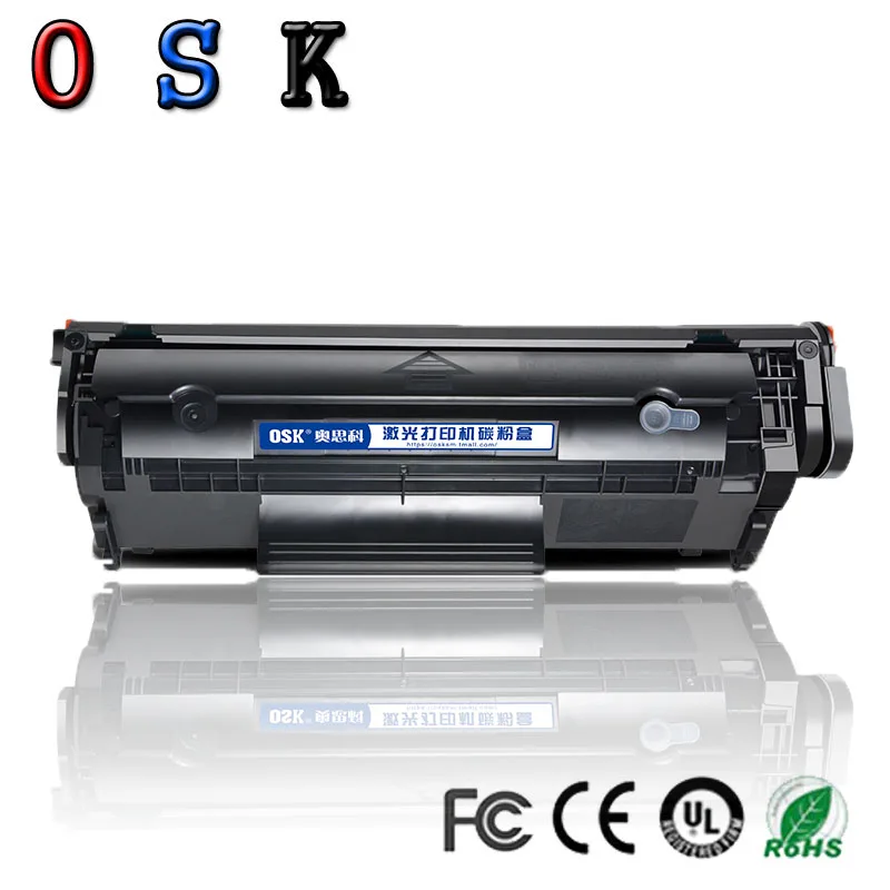 Картридж с тонером OSK для принтера hp Q2612A q2612 2612a 12a 2612 laserjet 1010 1020 1015 1012 3015 3020 3030 3050 |