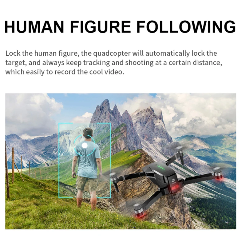  Visuo ZEN K1 GPS RC Drone with 4K HD Dual Camera Gesture Control 5G Wifi FPV Brushless Motor Flight