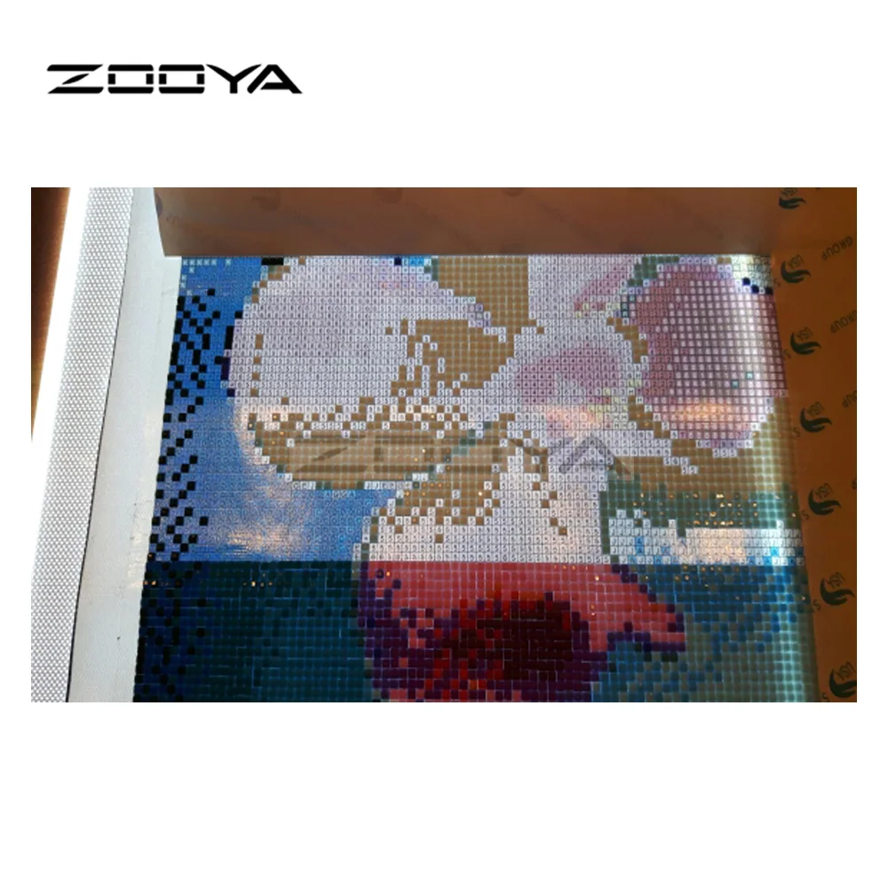 ZOOYA 5D Сделай Сам Алмазная вышивка A4 светодиодная подсветка трафарет Сенсорная