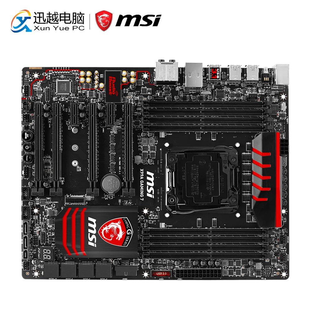 

MSI X99A GAMING 7 Desktop Motherboard X99 Socket LGA 2011-V3 i7 i5 i3 DDR3 128G SATA3 USB3.0 ATX