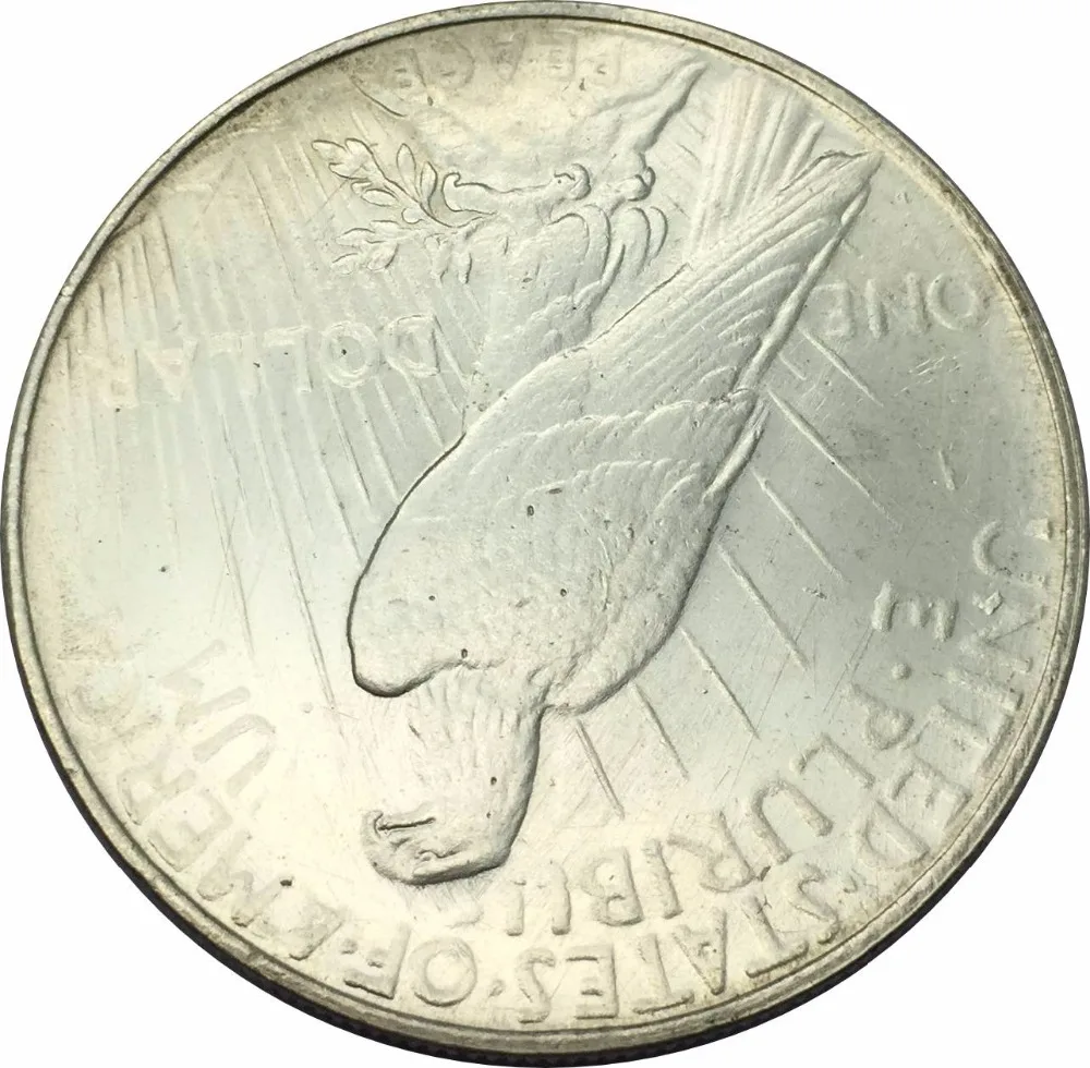 

United States 1922 D Copper Silver Plated Replica Peace One Dollar Crafts Coin