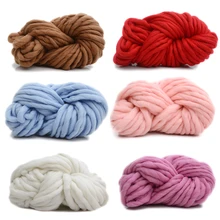 250g Super Knitting Blanket Chunky Yarn Soft Thick Arm Roving Bulky Merino Wool Yarns DIY Crochet Thread Knit Blankets Hat Scarf 500g 6cmthick roding wool gaint diy chunky giant knitting soft blanket yarn merino wool yarn knitting wool extreme merino wool