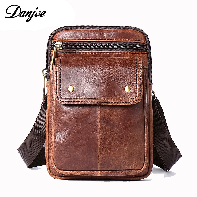 Натуральная кожа Danjue поясные пакеты для Мужская поясная сумка маленькая поясная сумка мешочки для телефона дорожные мужские сумки сумка-мессенджер