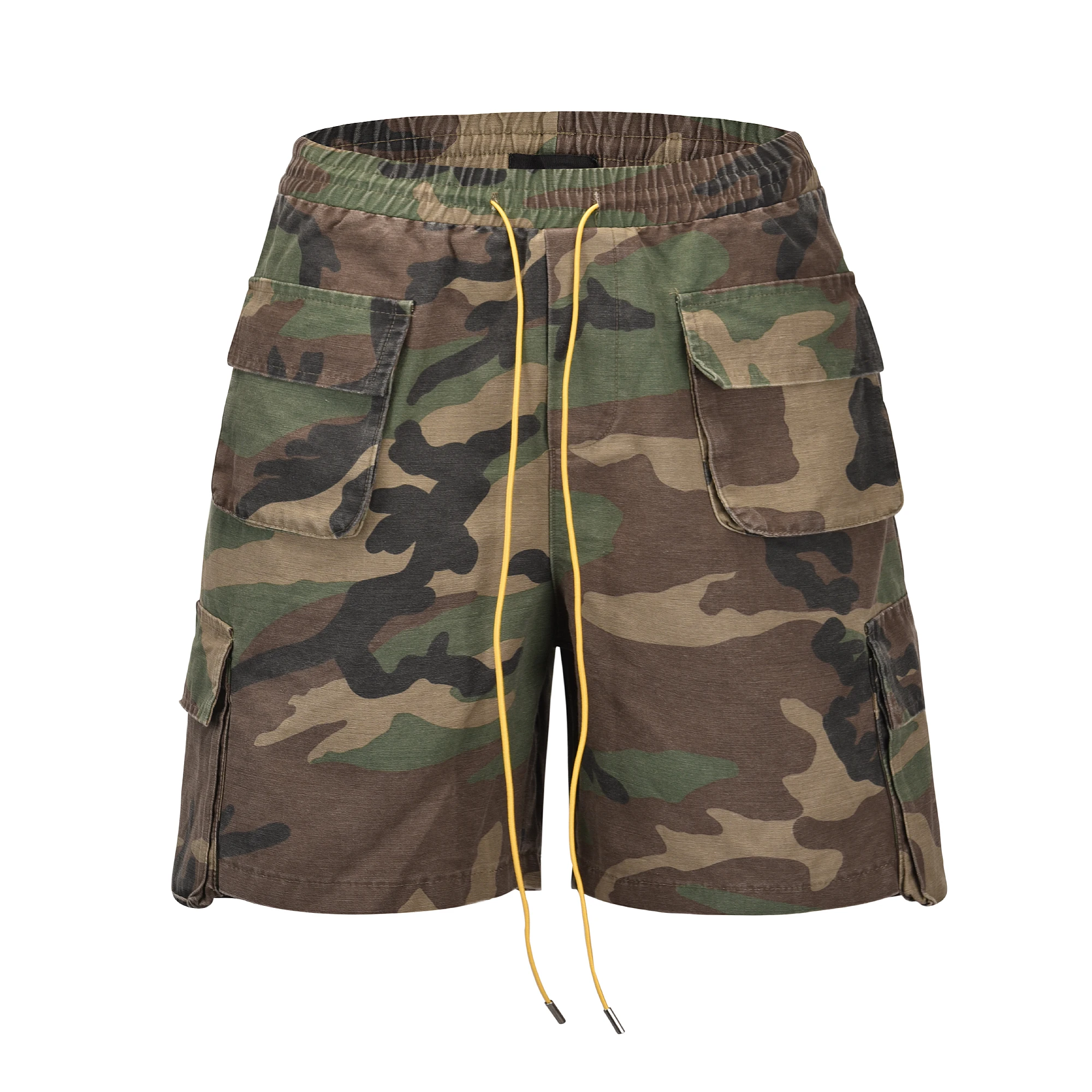 

QoolXCWear Cargo Shorts Cotton hip hop Men Short Pants wash water do old camouflage shorts stereo cut pocket shorts men