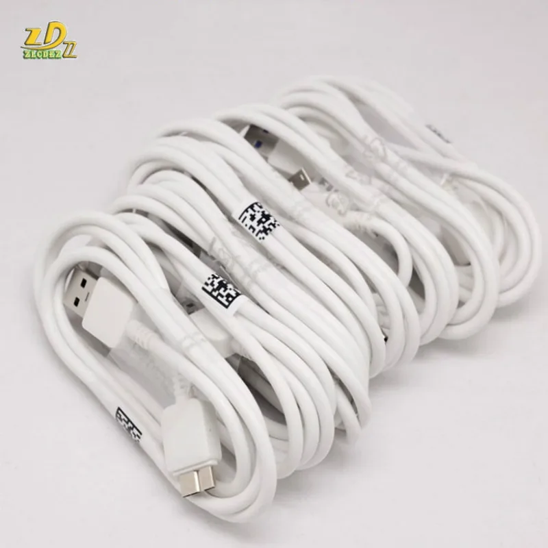 300pcs/lot Good Quality 1m Micro B USB 3.0 Data Sync Charging Cable for Samsung Galaxy Note 3 S5 I9600 N9009 White