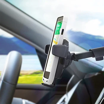 

Sucker Mobile Phone Holder Adjustable Long Lever Model Automatic Locking Phone Car Holder Bracket for IOS Android Cellphone J25