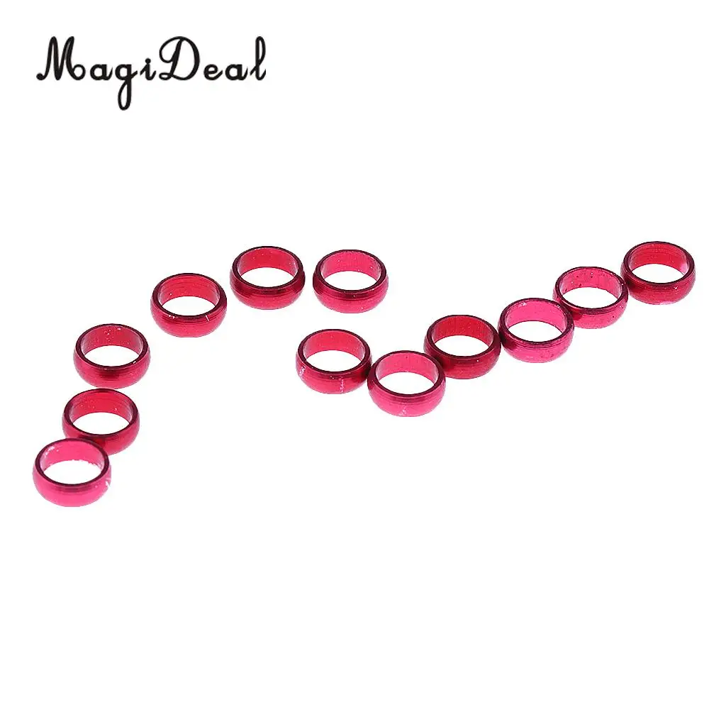 MagiDeal 12 Pieces Dart Sharft Protect Flights O Rings Spare Gripper Ring Red
