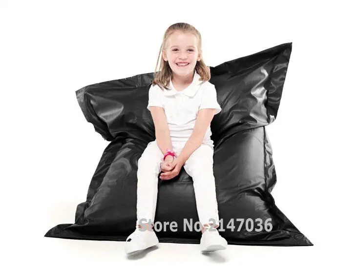 Black waterproof and dirt oil resistant bean bag chair, outdoor garden beanbag sofa seat Black waterproof and dirt oil resistant bean bag chair, outdoor garden beanbag sofa seat