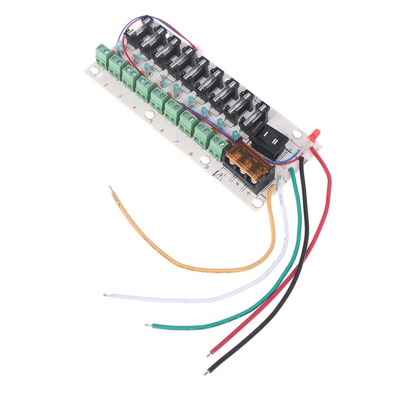 

Power Electricity Current Wiring LED Switch Distribution 12V DC 9-way PCB Board Terminal Block For Switching Power Supply