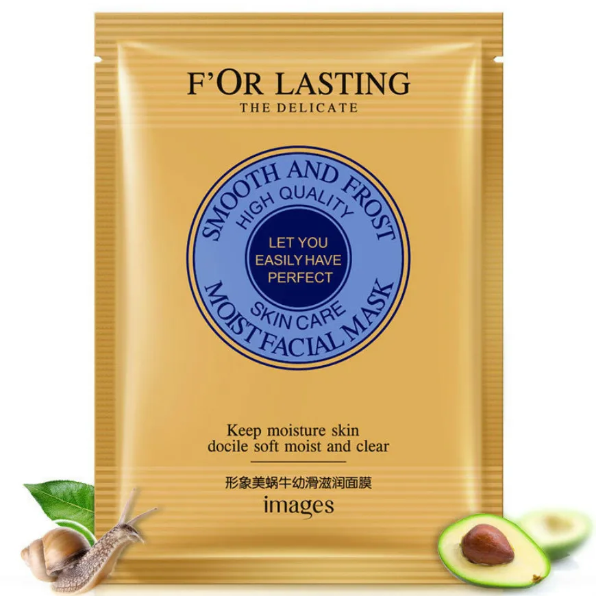 

2018 HOT Snail Smooth Moisturizing Mask Sheet Mask Snail Essence Facial Mask Skin Care Face Mask Remove blackheads Hydrating