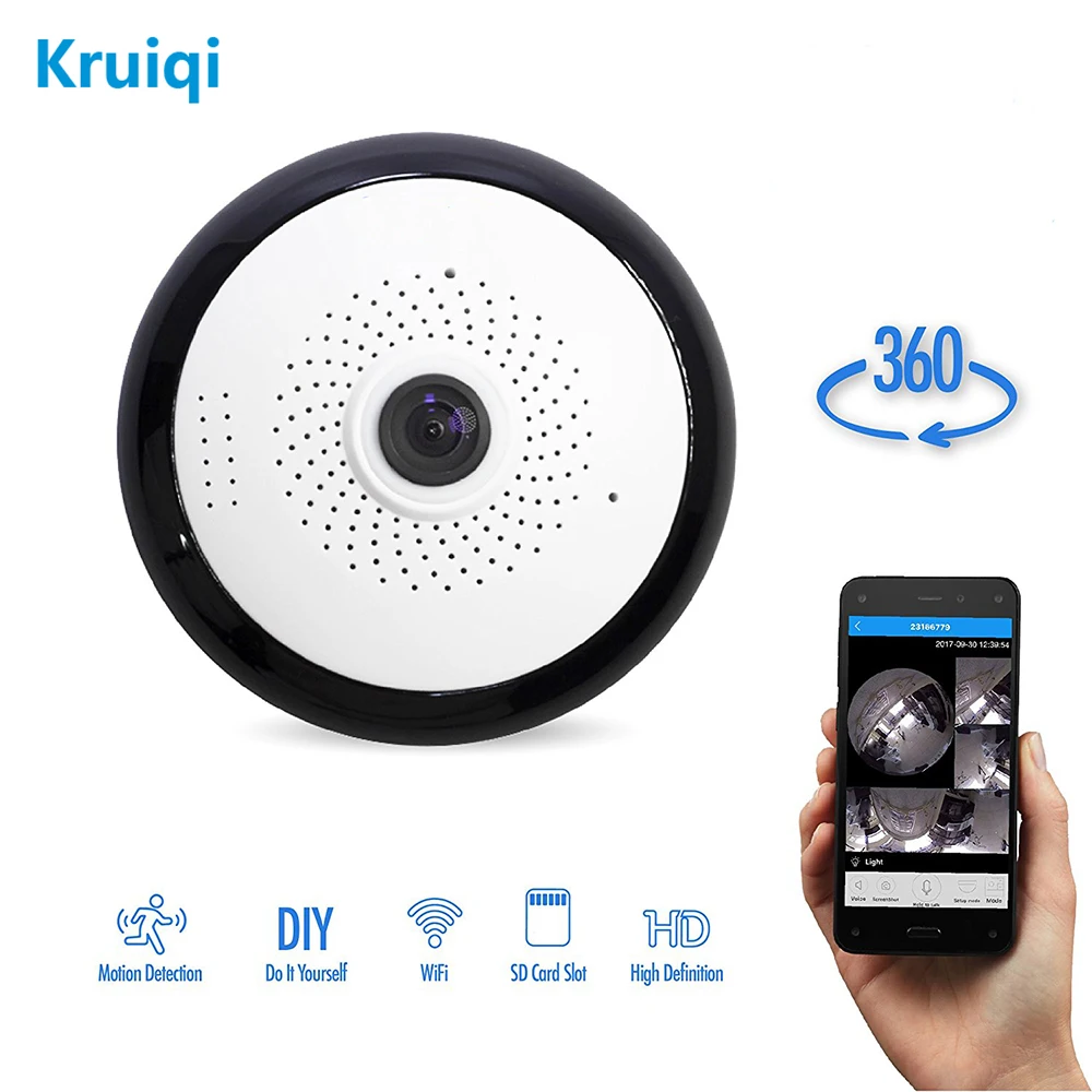 Kruiqi Бесплатная доставка P2P Wifi ip камера HD 960P беспроводная H.264 мини веб 1.3MP