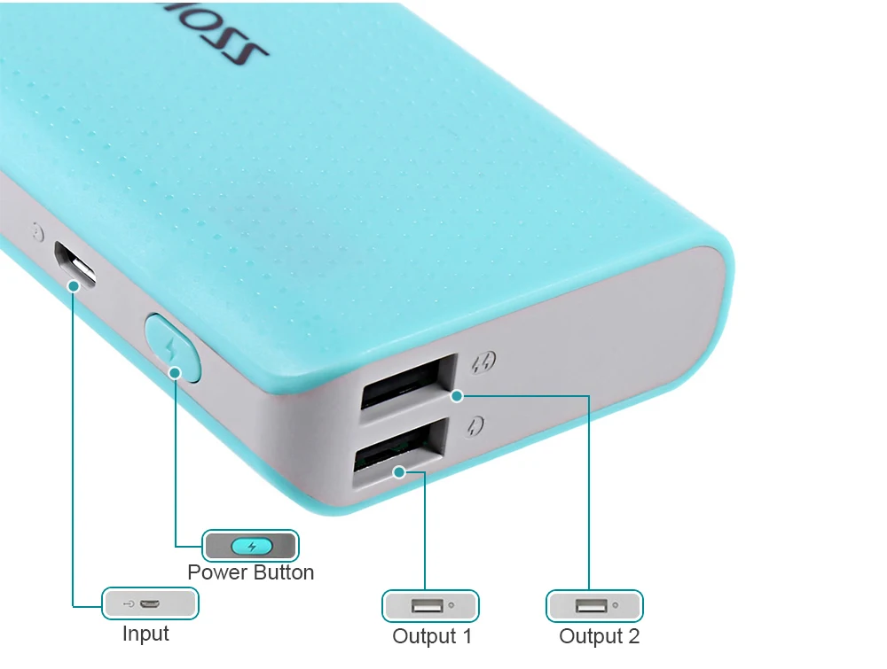 ROMOSS Sense 4 LED 10400mAh Power Bank 2-Port External Battery Packs 2