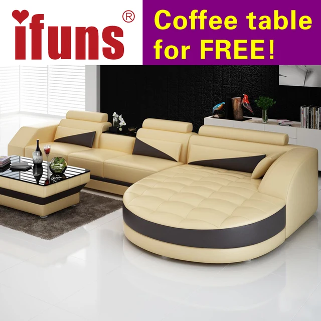 Ifuns Black White Modern European Furniture Luxury Quality Leather Ifuns Black White Modern European Furniture Luxury Quality Leather Sofas L Shape Sectional