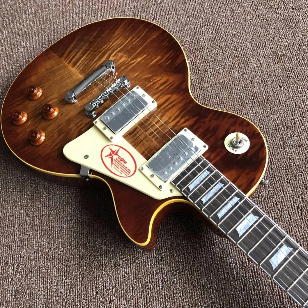 New arrive Chinese Tiger Flame top guitar Electric Guitar , hot selling Chinese high quality guitarra New arrive Chinese Tiger Flame top guitar Electric Guitar , hot selling Chinese high quality guitarra