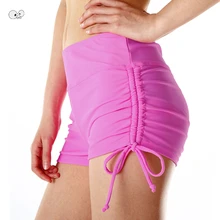 Твердые 4 цвета Sunbathers пикантные для женщин купальники для малышек низ быстросохнущая боксер купальник шорты Винтаж связали пляж