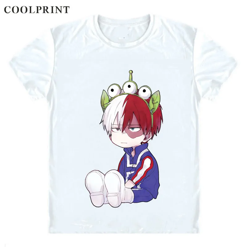 Футболка Todoroki Shouto Мужская Повседневная рубашка с принтом боку моя геройская