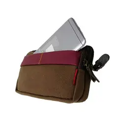 Мужская Ретро универсальная поясная сумка двойная одежда на молнии устойчивая поясная сумка чехол для телефона кошелек сумка для
