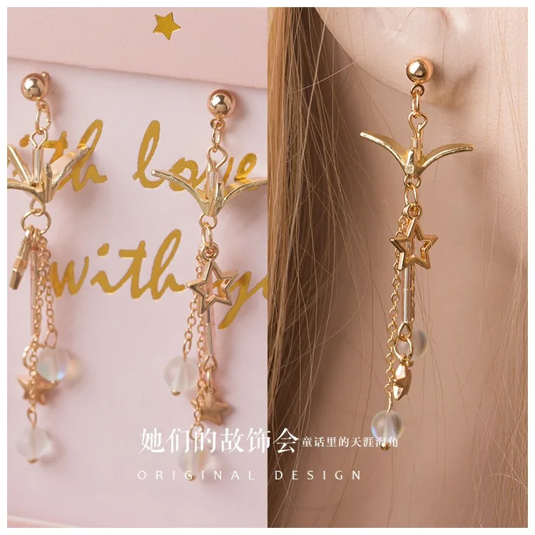 Для принцесс; прелестные серьги "Лолита" дизайн модные золотые жемчужные класса «Люкс» персикового цвета с принтом в виде сердца для детей, серьги в форме сердца, GSH216-1