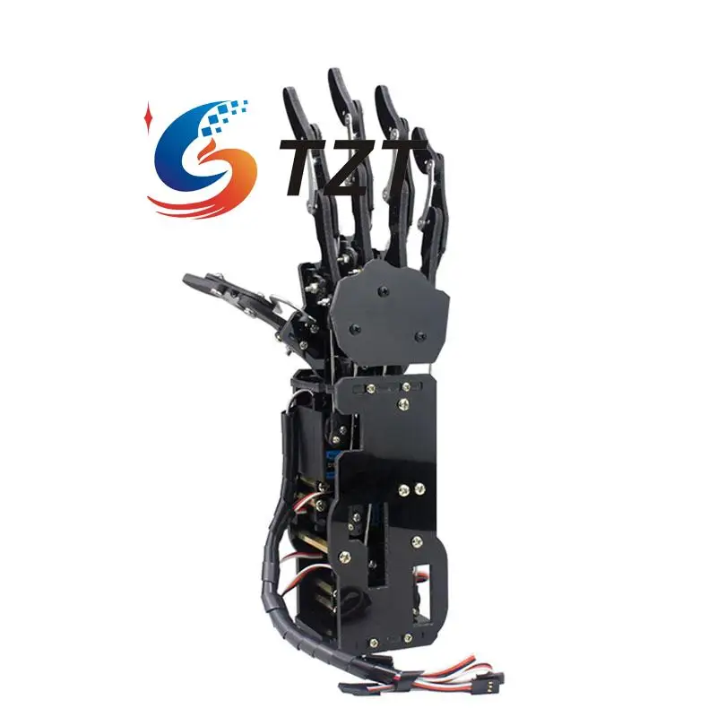 Robot Mechanical Arm Claw Humanoid Right Hand Five Fingers with Servos for Robotics DIY Assembled
