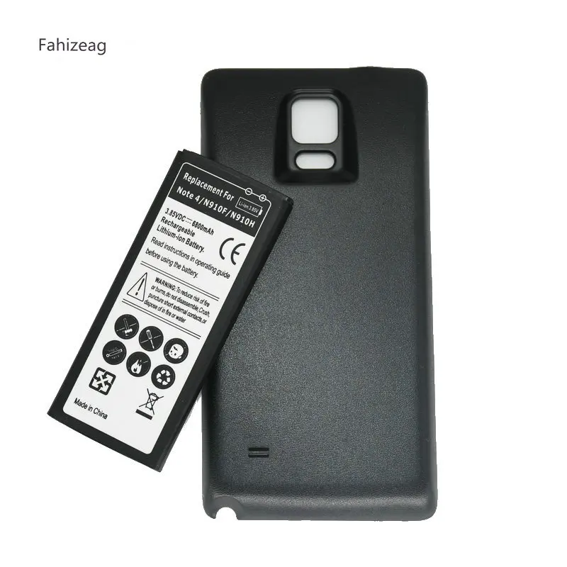

6800mAh EB-BN910BBE Replacement Extend Battery+two color cover for Samsung Galaxy Note 4 Note4 N910H N910A N910C N910U N910F