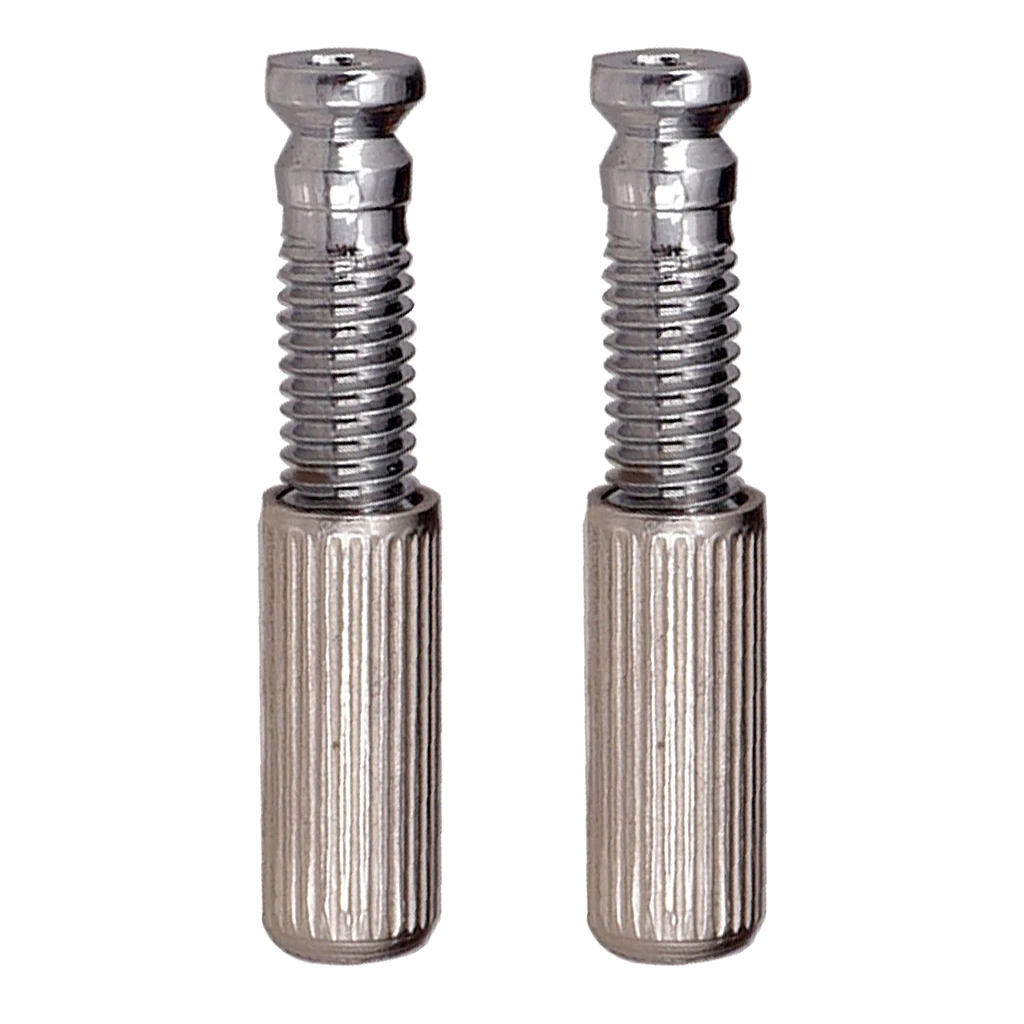 

2 Pcs Iron Electric Guitar Tremolo Bridge Studs Anchors Guitar Replacements Silver Dia. 8mm