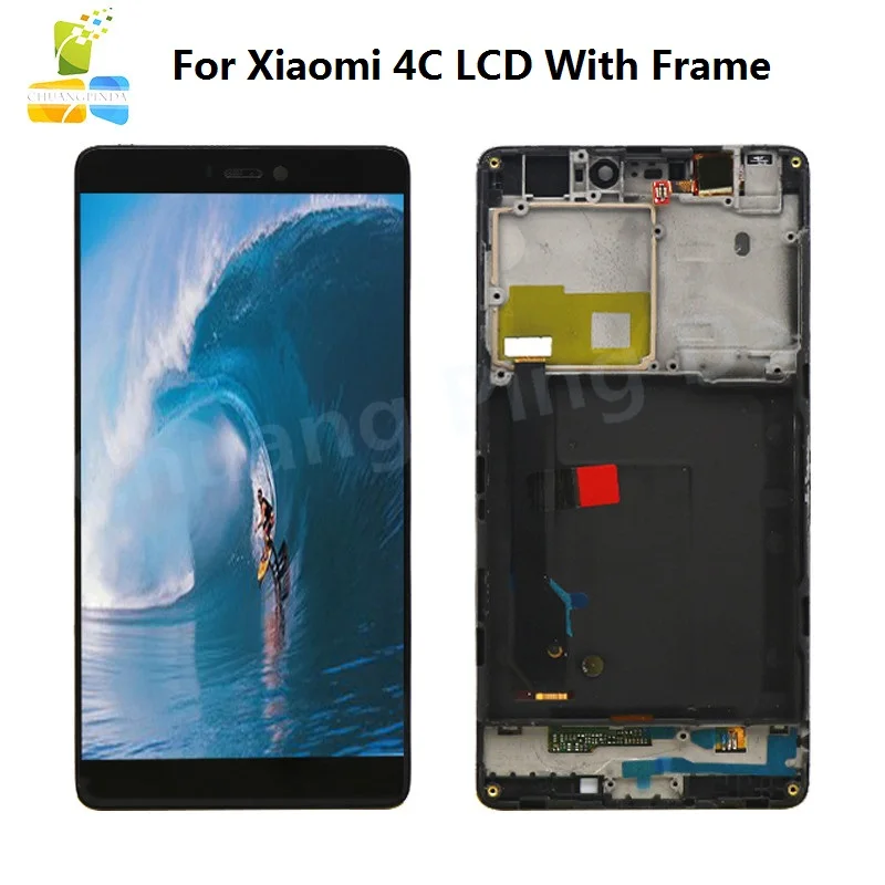 

For Xiaomi Mi4c LCD Display+Touch Screen New Digitizer Glass Panel Assembly Screen For Xiaomi Mi 4C With Frame