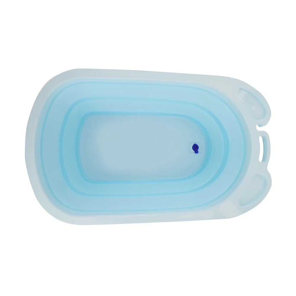 3 Colors Portable Folding Baby Bath Tub Large Size Anti-Slip Bottom Non-Toxic Material Children Bathtub Bucket for Baby Bathing
