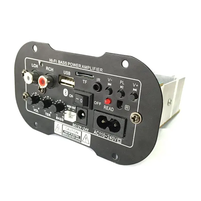 30W Bluetooth Car Subwoofer Hi Fi Bass Amplifier Board MP3 Audio TF USB