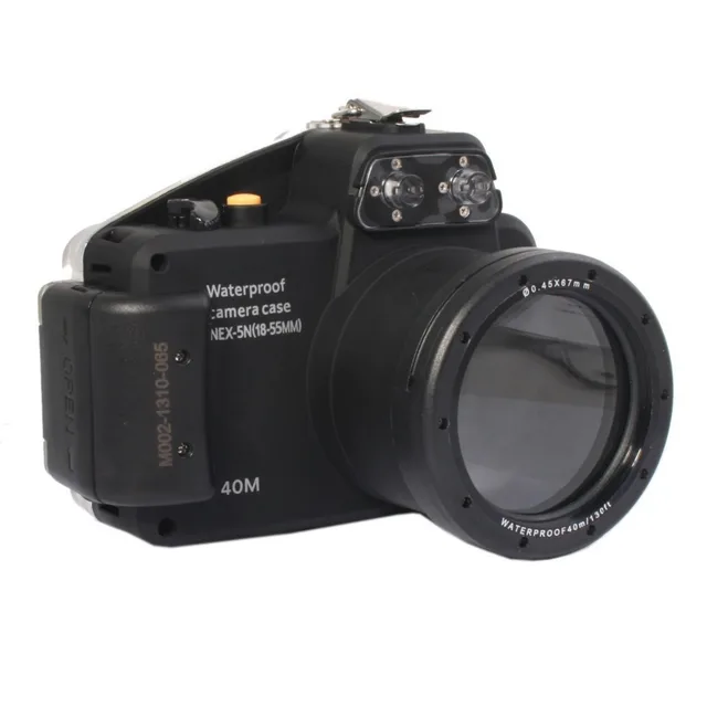 Mcoplus 40 м 130ft Подводный Водонепроницаемый Корпус Сумка для Sony NEX5N Nex-5N Камеры с 18-55 мм Объектив