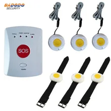 Elder Alarm Беспроводная GSM SMS домашняя охранная сигнализация с 6 кнопки SOS для пожилых людей уход аварийная система вызова