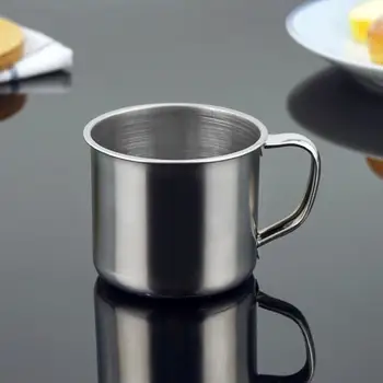 

High Quality 100ml Stainless Steel Portable Mug Cup Nice Wall Outdoor Travel Hiking Tumbler Beer Coffee Small Mug Tea Cup #919