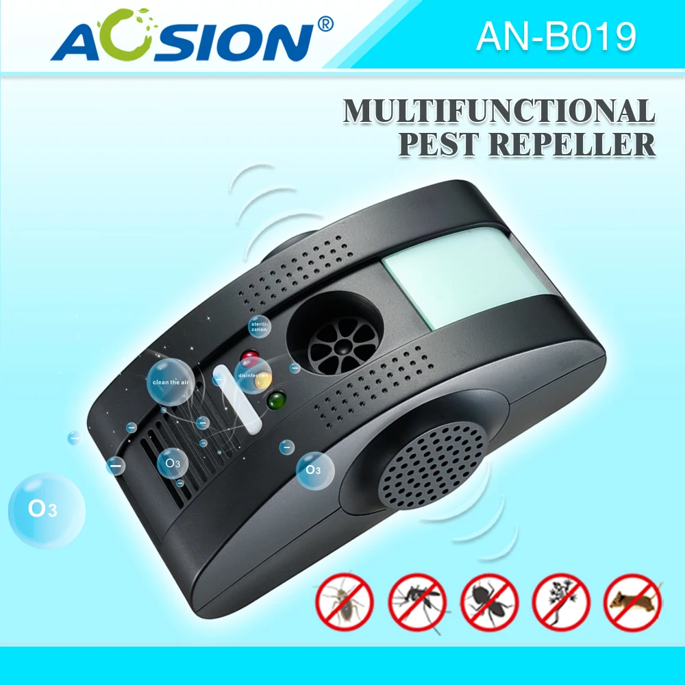 Multifunctional pest control reject Electromagnetic waves+Anion+Ultrasonic with night light mosquitoes mouse rats repeller ultrasonic pest repeller electronic mouse control tool