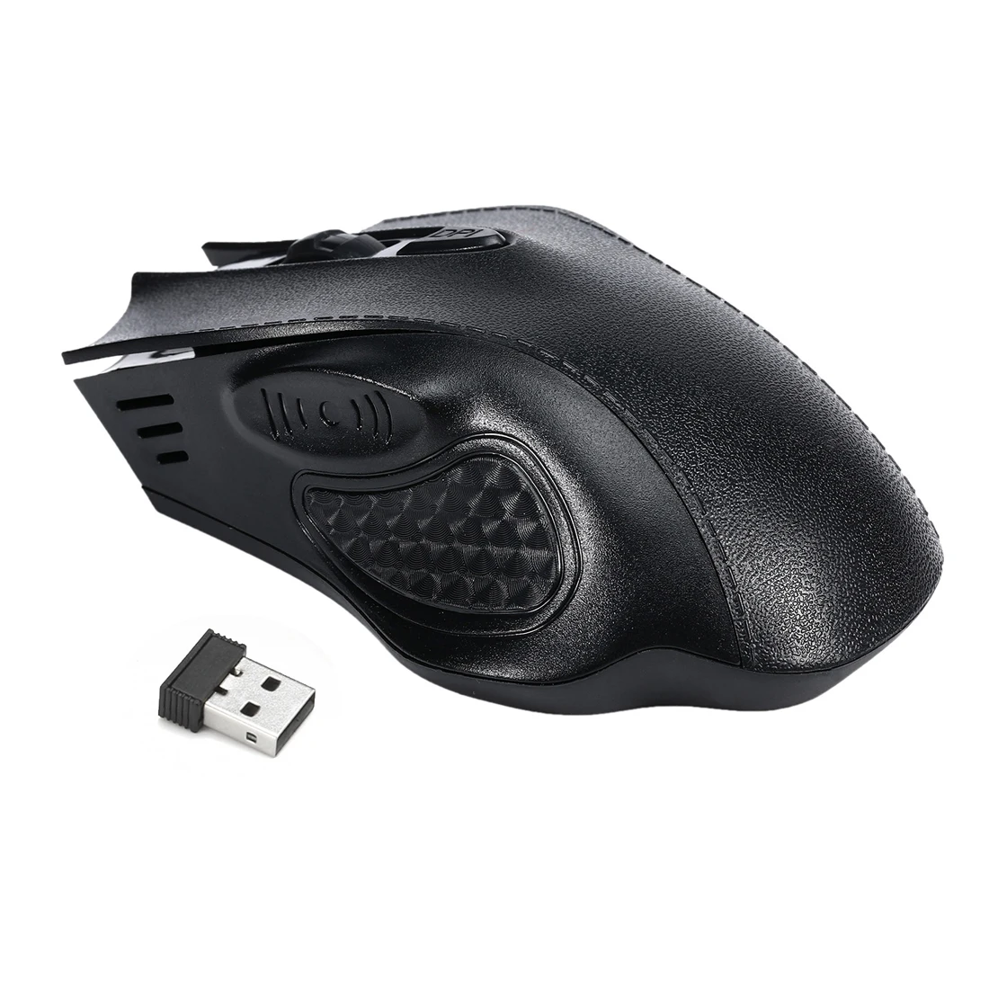 2.4GHz Wireless Gaming Game Mouse Leather Mice USB Receiver for