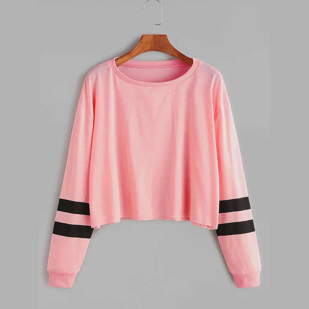 Women Hoodie Oversize 2019 Stripe Harajuku Hipster Goth Girl Streetwear Red Hip Hop Short Sweatshirt Black Casual Hoodies Autumn Women Hoodie Oversize 2019 Stripe Harajuku Hipster Goth Girl Streetwear Red Hip Hop Short Sweatshirt Black Casual Hoodies Autumn