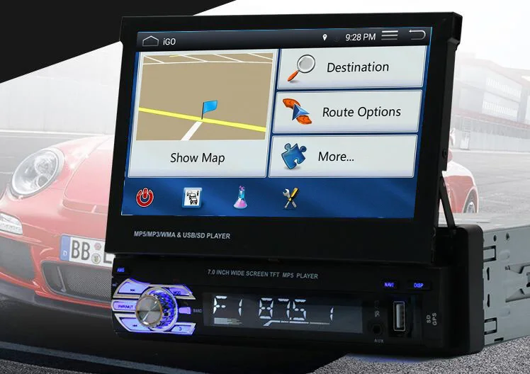 Cheap 7" 1 Din Car DVD Player GPS Navigation Universal In-dash Detachable Front Panel Auto Radio Audio Stereo NO TV Function1Din 1 Cheap 7" 1 Din Car DVD Player GPS Navigation Universal In-dash Detachable Front Panel Auto Radio Audio Stereo NO TV Function1Din 1
